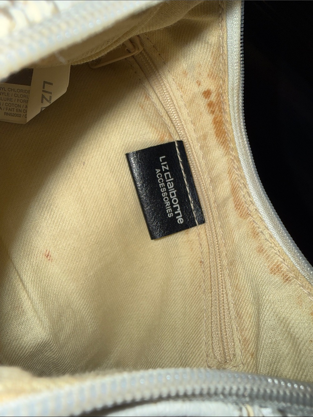 Liz Claiborne white Cream Shoulder Bag - Picture 6 of 9